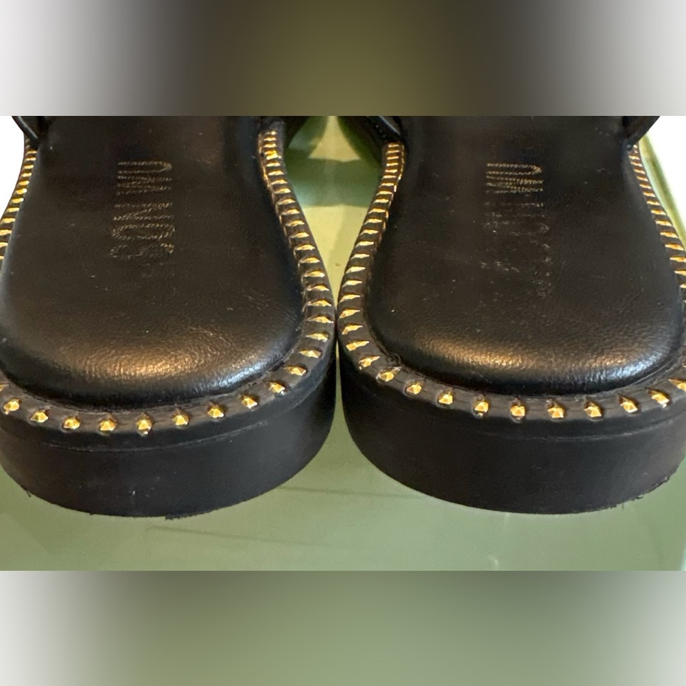 Jason Wu Black Danis Slide Sandals, Sz 7.5 - Picture 10 of 11